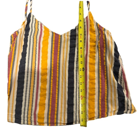 LOFT Striped Ripple Cami Top – Adjustable Tie Back, Size SP - Picture 5 of 7